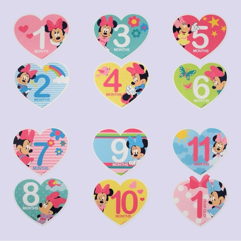 NIP 12 Minnie Mouse Milestone Sticker Set